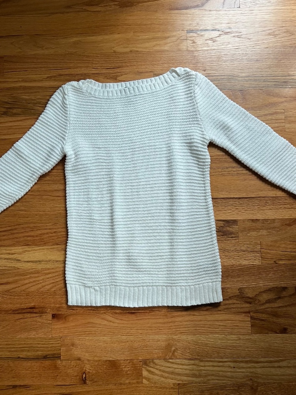 Vintage Ralph Lauren white 100% cotton knit sweater women’s small Hong Kong